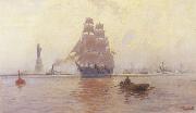 unknow artist New York Harbor France oil painting artist